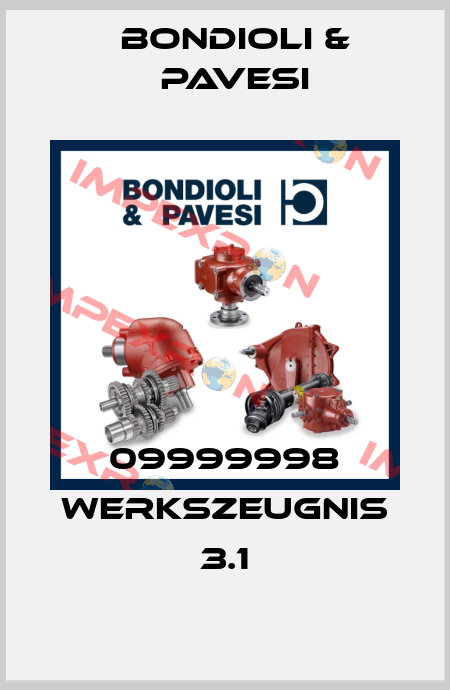 09999998 Werkszeugnis 3.1 Bondioli & Pavesi