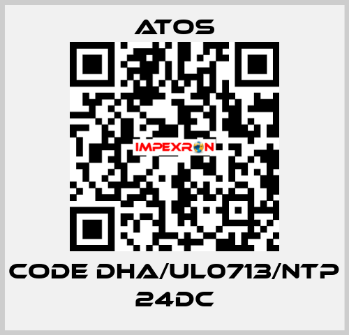 Code DHA/UL0713/NTP 24DC Atos