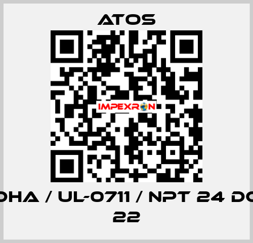 DHA / Ul-0711 / NPT 24 DC 22 Atos