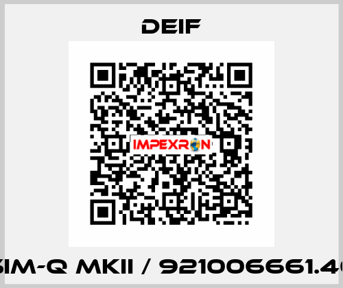 SIM-Q MKII / 921006661.40 Deif