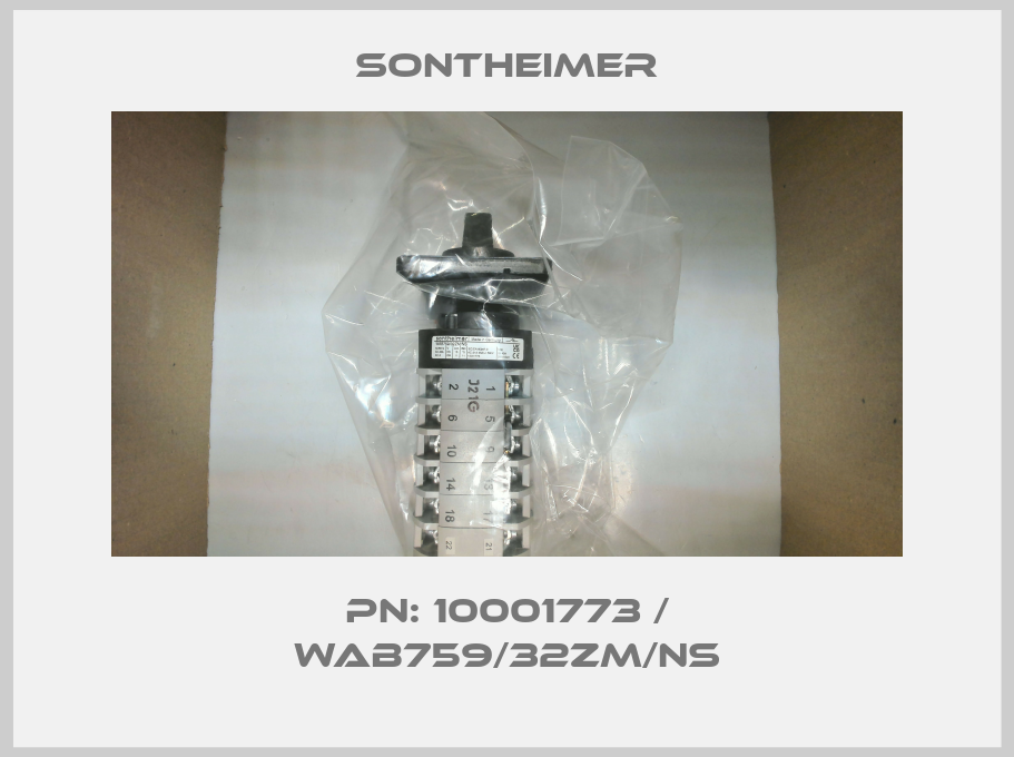 PN: 10001773 / WAB759/32ZM/NS Sontheimer