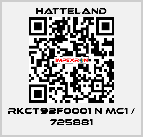 RKCT92F0001 N MC1 / 725881 HATTELAND