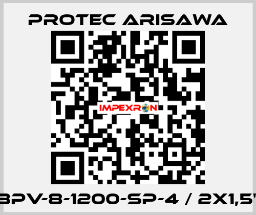 BPV-8-1200-SP-4 / 2x1,5" Protec Arisawa