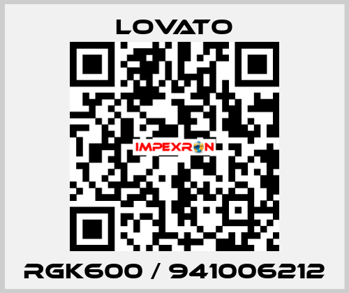 RGK600 / 941006212 Lovato