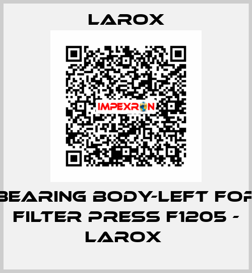bearing body-LEFT for Filter press F1205 - Larox  Larox