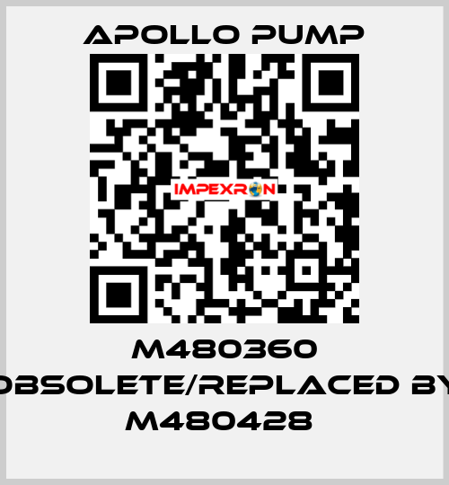 M480360 obsolete/replaced by M480428  Apollo pump