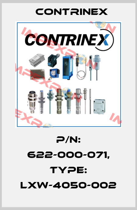p/n: 622-000-071, Type: LXW-4050-002 Contrinex