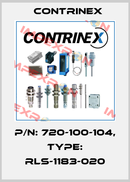 p/n: 720-100-104, Type: RLS-1183-020 Contrinex