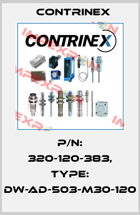 p/n: 320-120-383, Type: DW-AD-503-M30-120 Contrinex