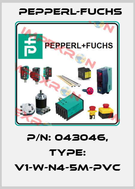 p/n: 043046, Type: V1-W-N4-5M-PVC Pepperl-Fuchs