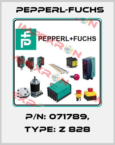 p/n: 071789, Type: Z 828 Pepperl-Fuchs