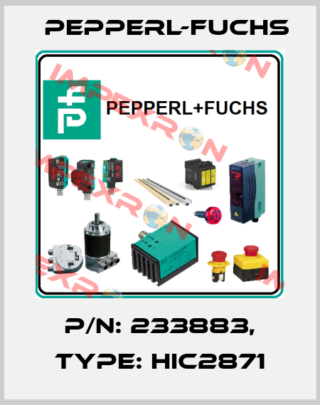 p/n: 233883, Type: HIC2871 Pepperl-Fuchs