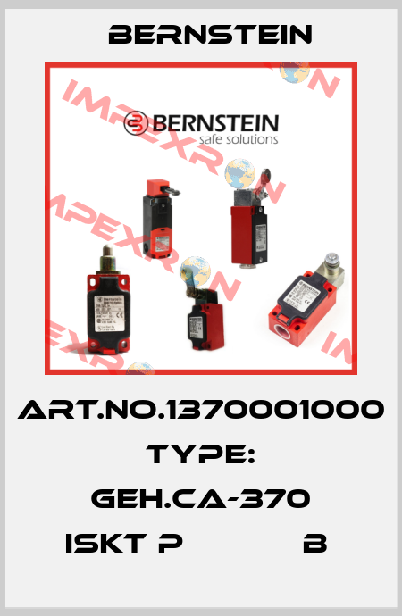 Art.No.1370001000 Type: GEH.CA-370 ISKT P            B  Bernstein