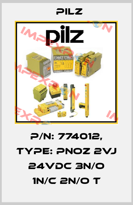 p/n: 774012, Type: PNOZ 2VJ 24VDC 3n/o 1n/c 2n/o t Pilz