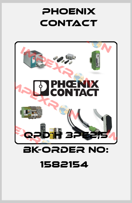 QPD H 3PE2,5 BK-ORDER NO: 1582154  Phoenix Contact