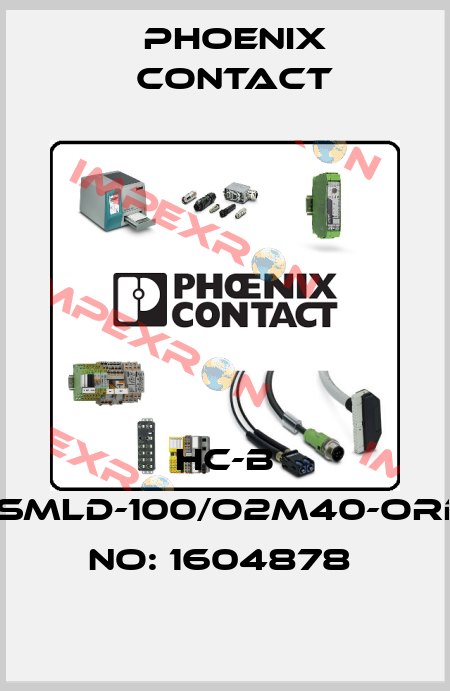 HC-B 48-SMLD-100/O2M40-ORDER NO: 1604878  Phoenix Contact