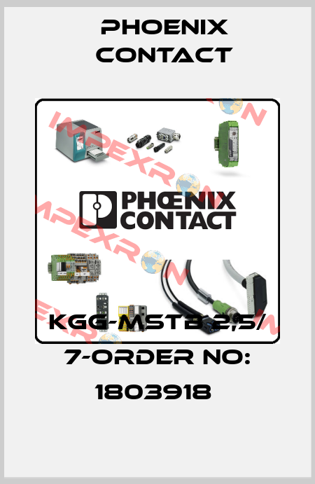 KGG-MSTB 2,5/ 7-ORDER NO: 1803918  Phoenix Contact