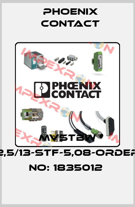 MVSTBW 2,5/13-STF-5,08-ORDER NO: 1835012  Phoenix Contact
