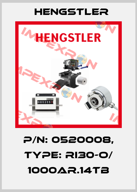 p/n: 0520008, Type: RI30-O/ 1000AR.14TB Hengstler