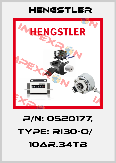 p/n: 0520177, Type: RI30-O/   10AR.34TB Hengstler