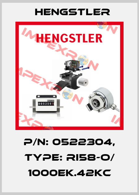 p/n: 0522304, Type: RI58-O/ 1000EK.42KC Hengstler