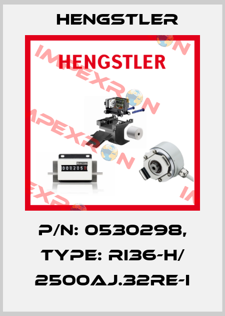 p/n: 0530298, Type: RI36-H/ 2500AJ.32RE-I Hengstler