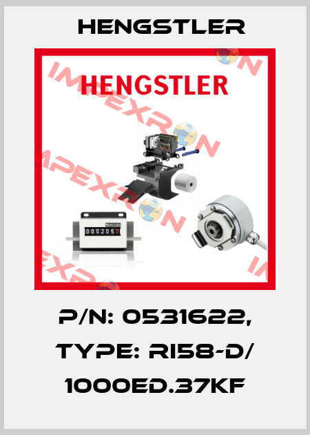 p/n: 0531622, Type: RI58-D/ 1000ED.37KF Hengstler