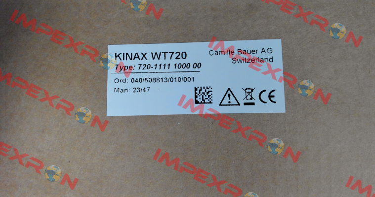 KINAX WT720 / 720-1111 1000 00 Camille Bauer