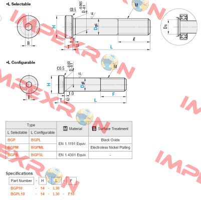 BGP12-16-L40  Misumi