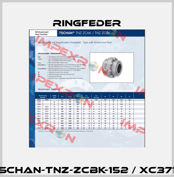 TSCHAN-TNZ-ZCBK-152 / XC3715 Ringfeder