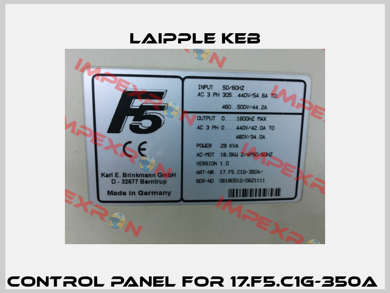 Control Panel For 17.F5.C1G-350A  LAIPPLE KEB