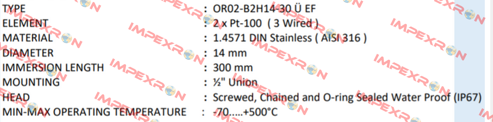 OR02-B2H14-30 Ü EF Ordel