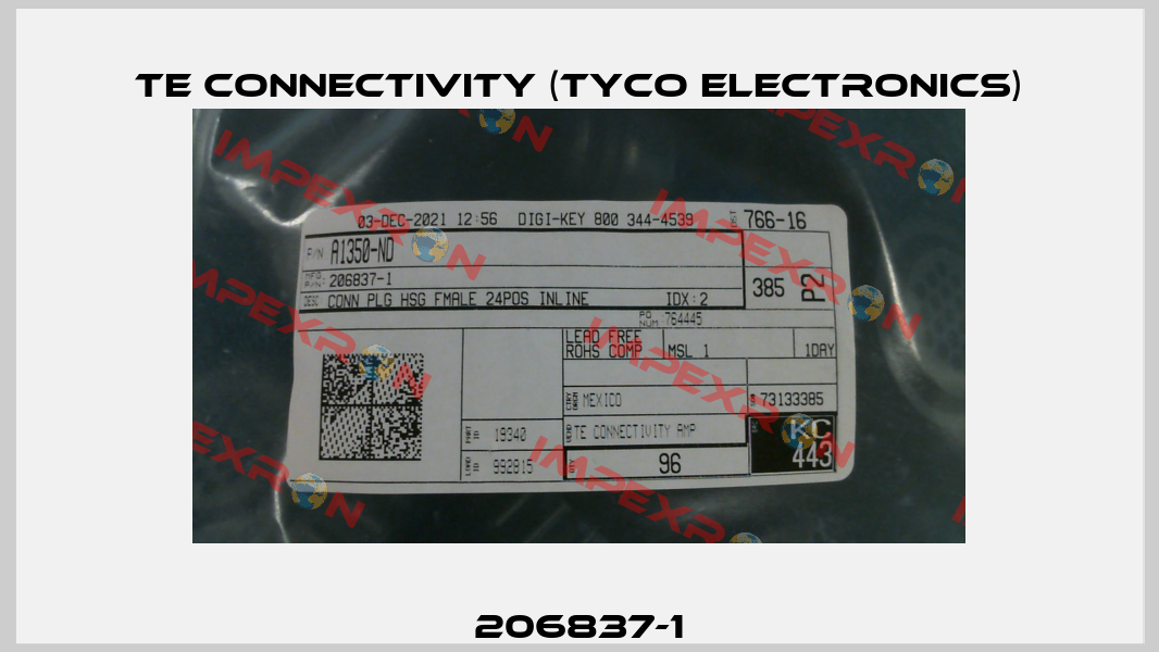 206837-1 TE Connectivity (Tyco Electronics)