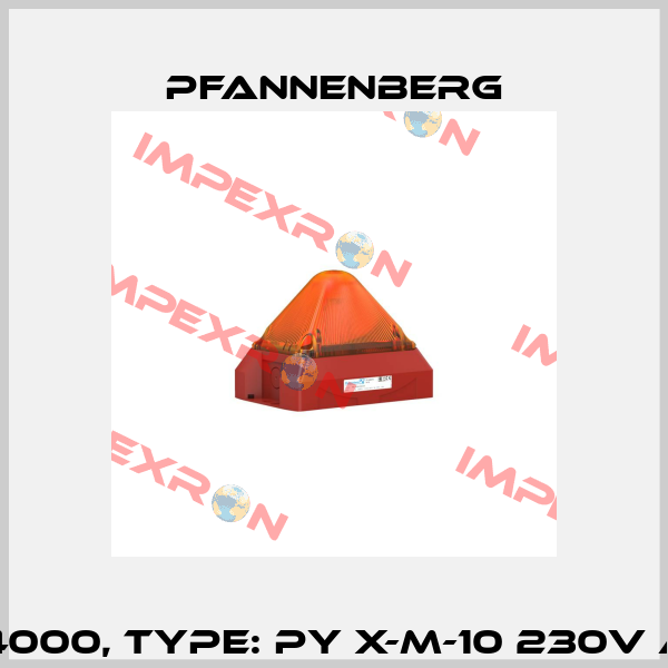 Art.No. 21551104000, Type: PY X-M-10 230V AC AM RAL3000 Pfannenberg