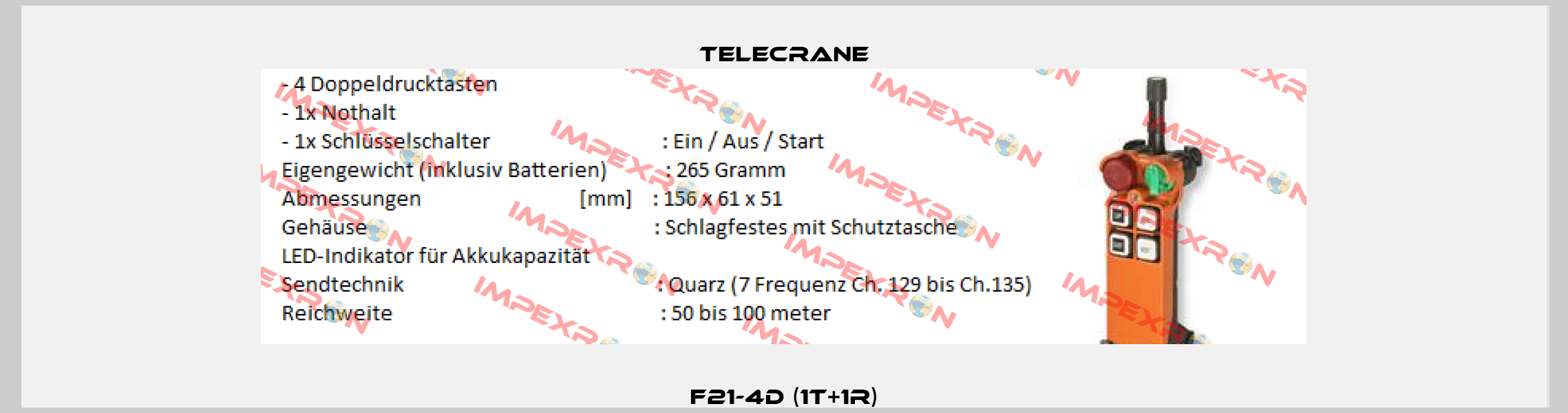 F21-4D (1T+1R) Telecrane