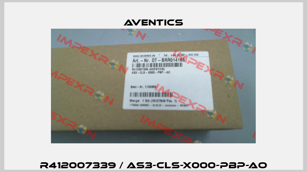 R412007339 / AS3-CLS-X000-PBP-AO Aventics